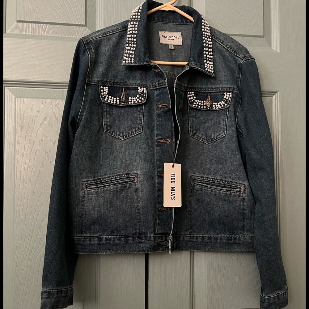 Denim Jacket By Satin Doll.